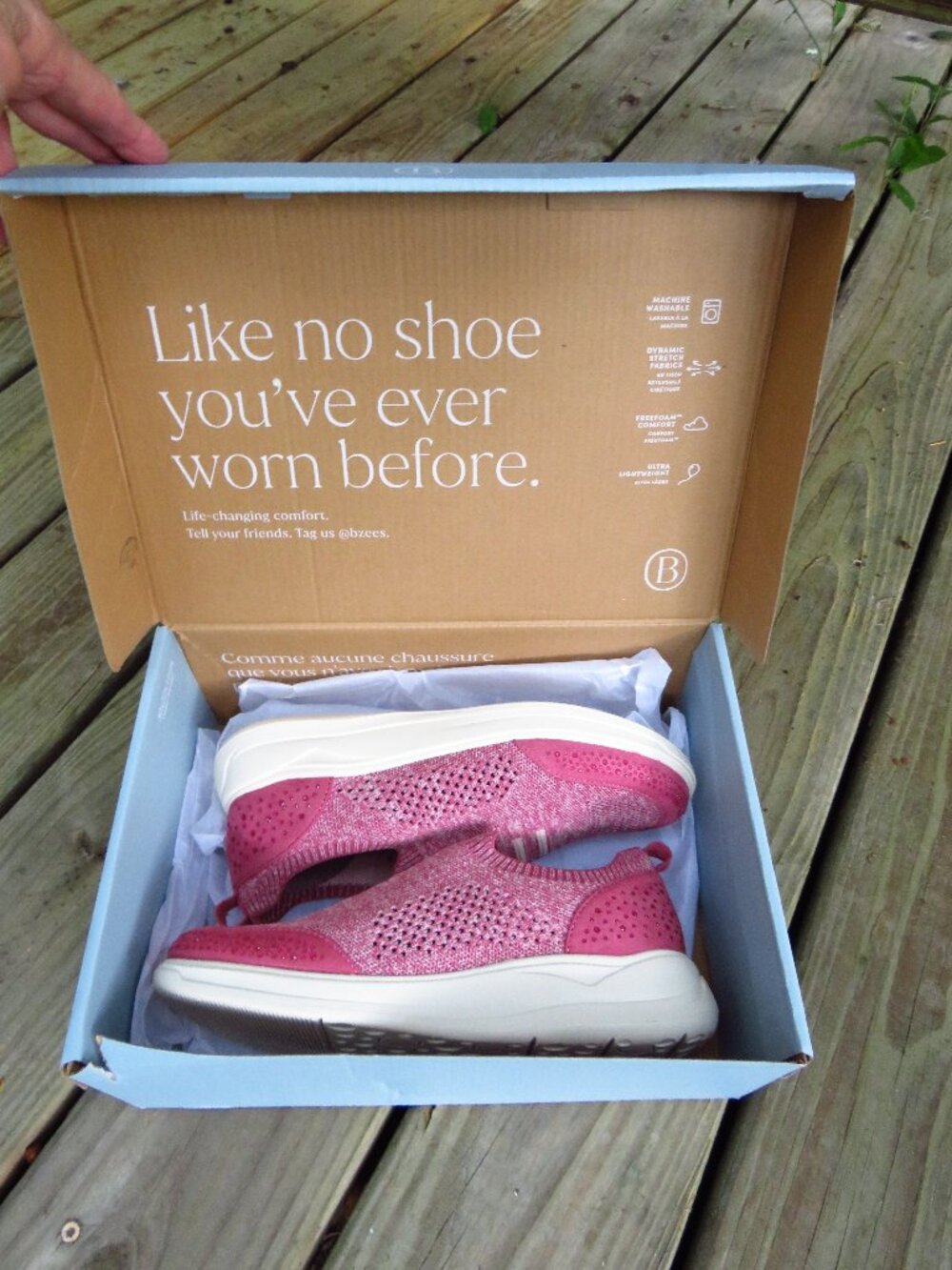Womens Life Stride BZees Air Step Timeless Bright Rose 6 1/2 Medium